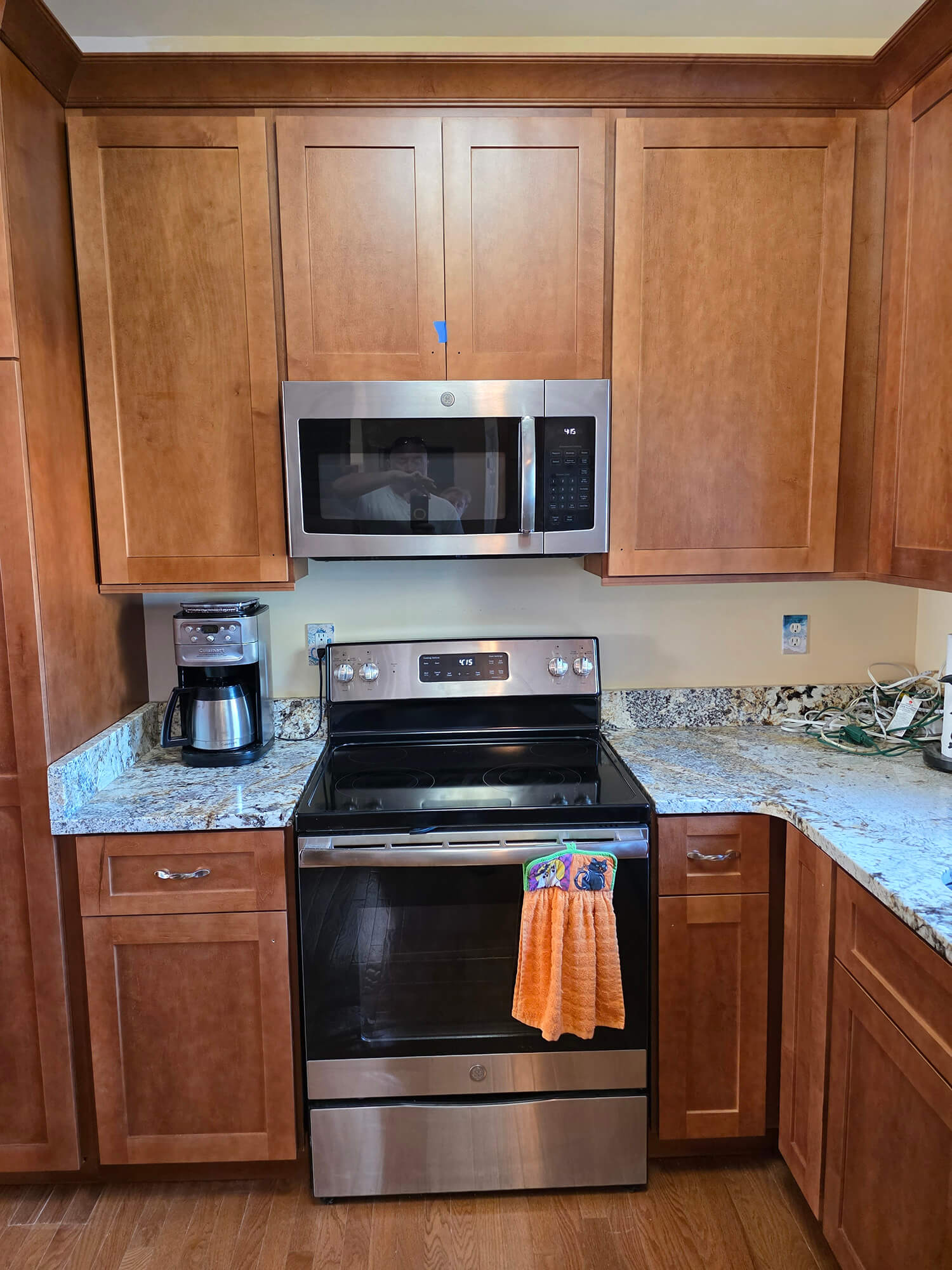 Kitchen update with cabinet refacing - custom finishes